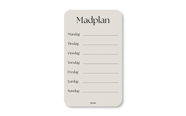 Todoodle Madplan - Sand