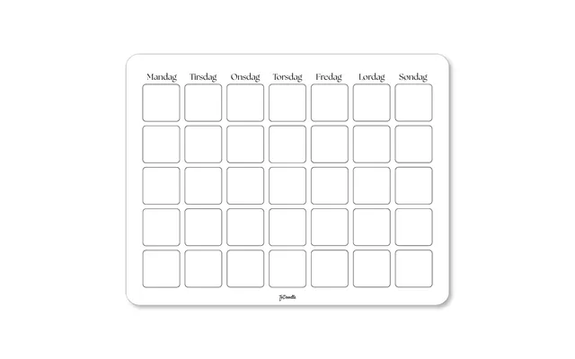 Todoodle Organiseringstavle - Hvid