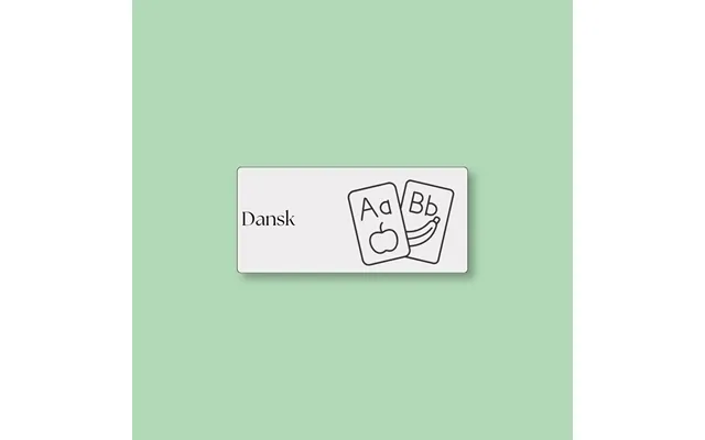 Todoodle Skemabrikker - Dansk Med Motiv Grå Magnetisk