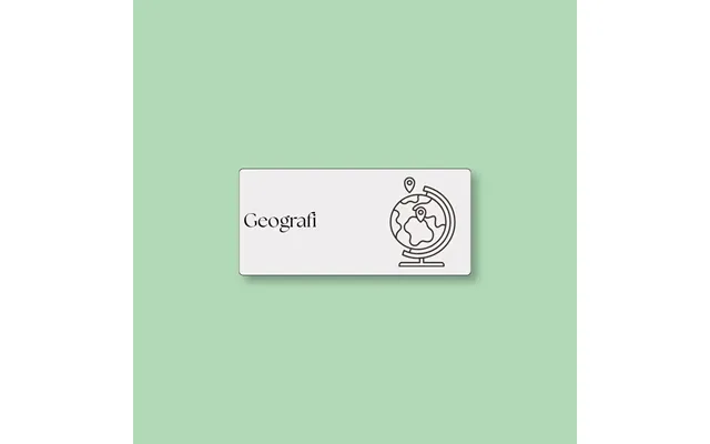 Todoodle Skemabrikker - Geografi Med Motiv Grå Magnetisk