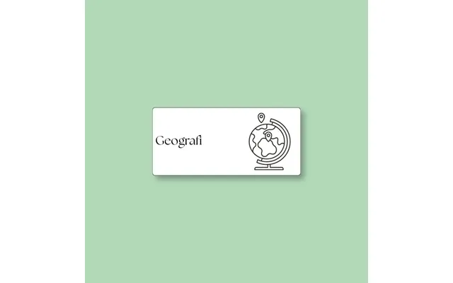 Todoodle Skemabrikker - Geografi Med Motiv Hvid Magnetisk