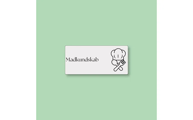 Todoodle Skemabrikker - Madkundskab Med Motiv Grå Magnetisk