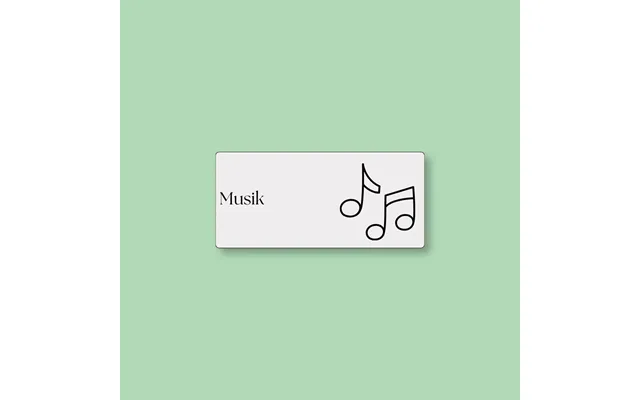 Todoodle Skemabrikker - Musik Med Motiv Grå Magnetisk