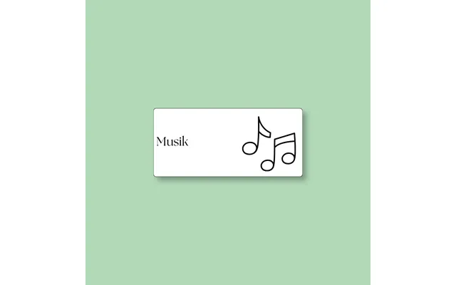 Todoodle Skemabrikker - Musik Med Motiv Hvid Magnetisk