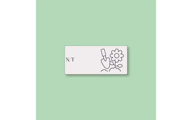 Todoodle Skemabrikker - N T Med Motiv Grå Magnetisk