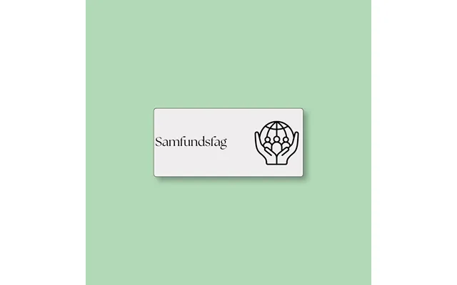 Todoodle Skemabrikker - Samfundsfag Med Motiv Grå Magnetisk