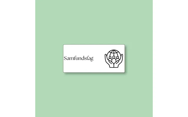 Todoodle Skemabrikker - Samfundsfag Med Motiv Hvid Magnetisk