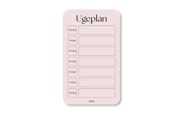 Todoodle Ugeplan - Rosa