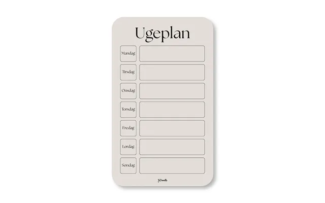 Todoodle Ugeplan - Sand