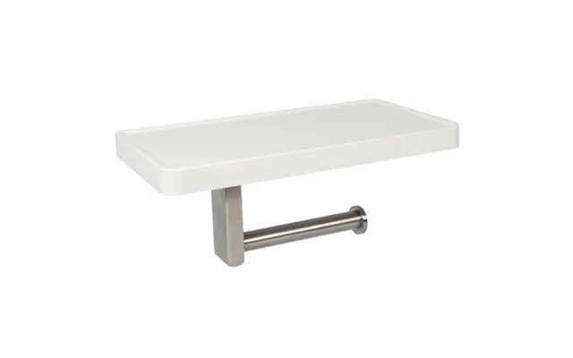 New Concept Toiletrulleholder Med Hylde Hvid