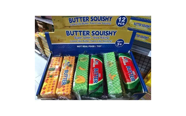 Butter Squishy Blød Smørpakke Fidget & Sanselegetøj - Banan