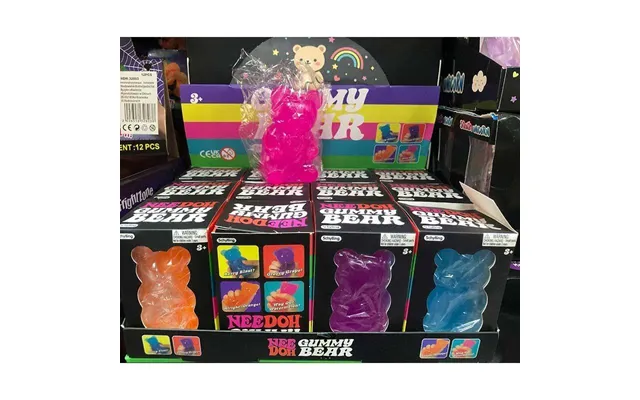 Gummy Bear Squishy Blødt Sanselegetøj - Pink
