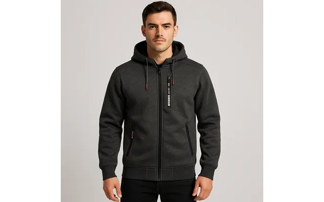 Herre Fleece Mørkegrå - Large