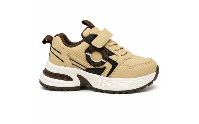 Kaki Sneaker Med Velkro - 29