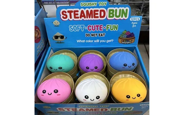 Steamed Bun Squishy Sødt & Blødt Sanselegetøj - Gul