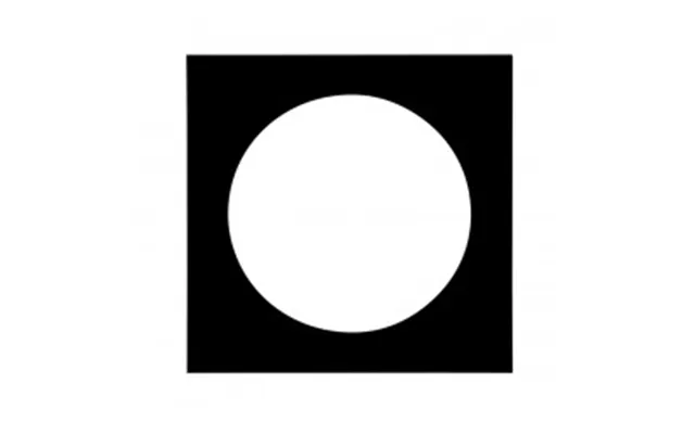 Focus Passepartout 40x40 Round 30 Dia Black W. Black Core - Ramme
