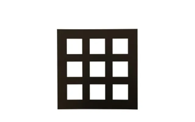 Focus Passepartout 50x50 Collage 9 Pic Black W. Black Core - Ramme
