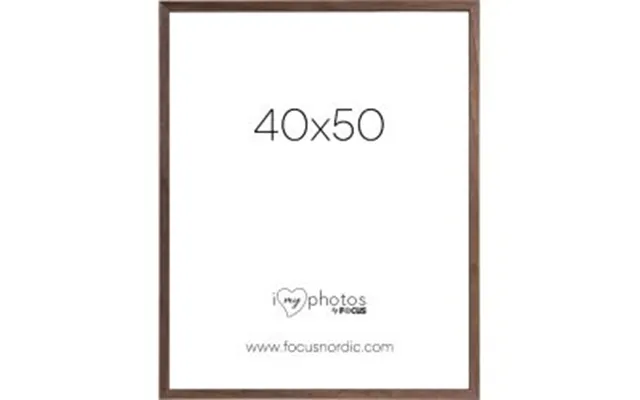 Focus Rock Walnut Veneer 40x50 - Ramme