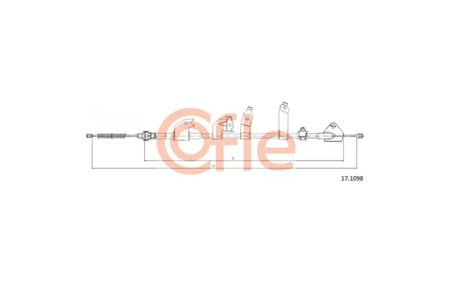 Kabel - Parkeringsbremse Cofle 17.1098