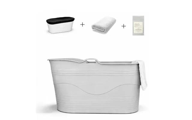 Isbad Startpakke - Badebalje Xl, Epsom Salt,cover & Luksus Håndklæde