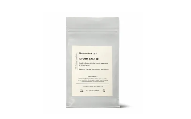 Naturdoktor Epsom Salt Lemon - Pebermynte & Eucalyptus 1 Kg