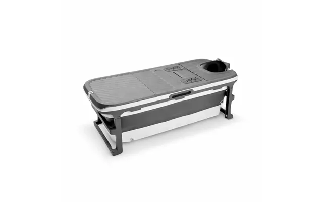 Special Edition Foldebadekar Til Voksne Med Låg, Digital Termometer Og Fodmassage - 150cm Grå Xl
