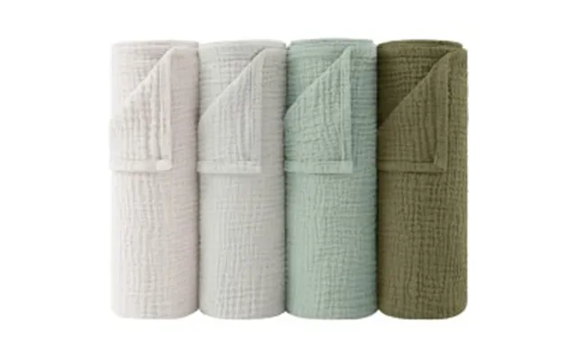 Bearmoss Moltonservietter Til Baby 4 Stk. 60x60 Cm - Åndbar Muslin Bomuld