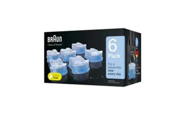 Braun Clean & Renew Ccr6 Rensepatroner Til Barbermaskine - 6 Stk
