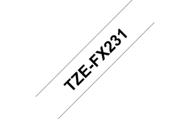 Brother Tzefx231 12mm Black On White