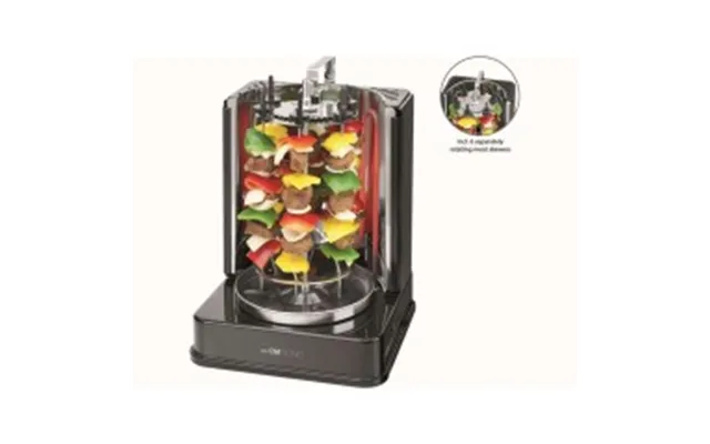 Clatronic Dvg 3686 Vertikalt Rotisserie Roterende Grillspyd