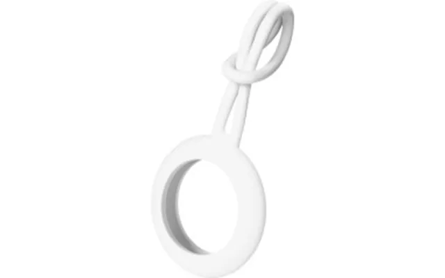 Deltaco Taske Til Airtag Hvid Silicone Apple Airtag