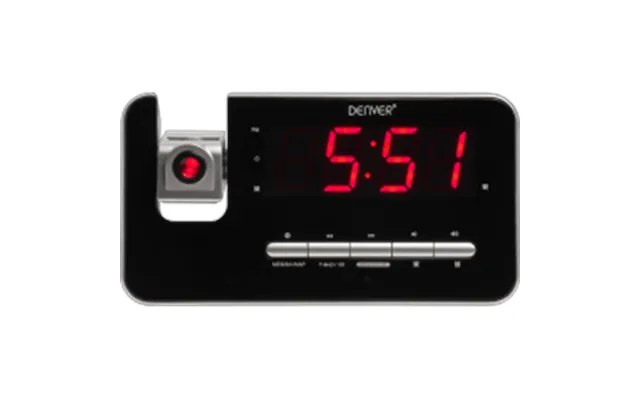 Denver Crp-618 Clock-radio Sort Sølv