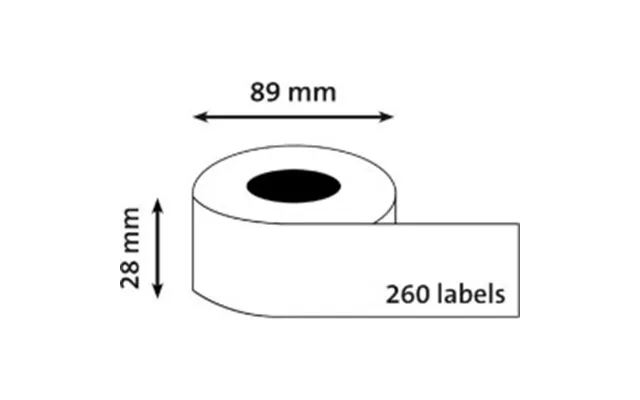 Dymo Labelwriter Address Adresseetiketter 8,9 Cm X 2,8 M 260etikette R S0722370
