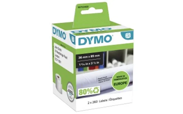 Dymo Labelwriter Adresseetiketter 36 X 89 Mm 520etikette R S0722400
