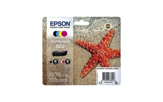 Epson 603 Multipack Sort Gul Cyan Magenta Blæk C13t03u64010