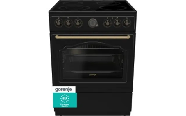 Gorenje Classic Gecs6b70clb Komfur Fritstående Keramisk Kogeplade Sort