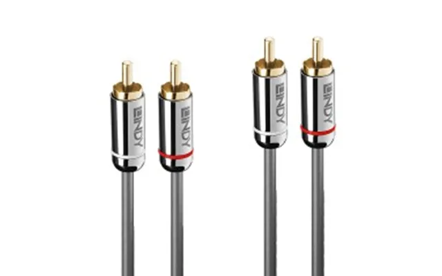 Lindy 0.5m Dual Phono Audio Cable,