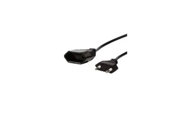 Logilink Europlug Strøm Cee 7 16 Female - Europlug Strøm Cee 7 16 Male Sort 1m Forlængerkabel Til Strøm