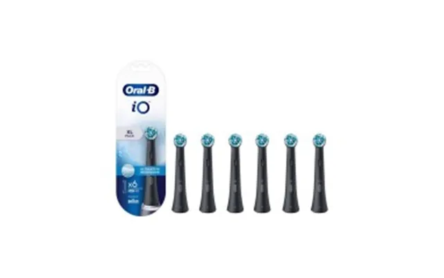 Oral-b Io Ultimate Clean - 6 Stk. Ekstra Tandbørstehoveder Sort