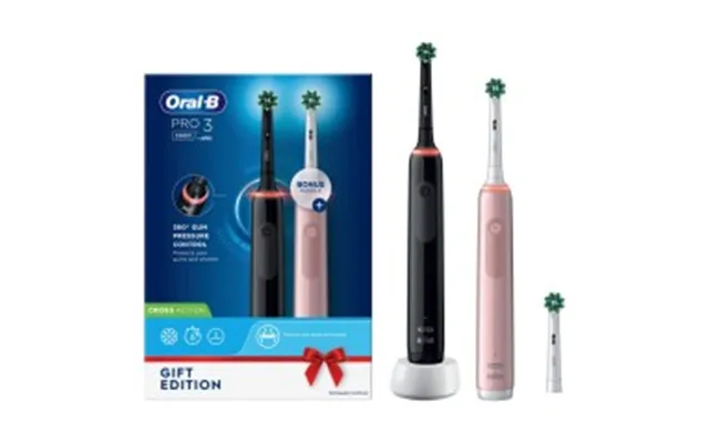 Oral-b Pro 3 3900 Duopack Black-pink Edition