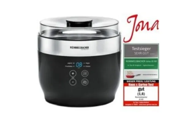 Rommelsbacher Jg 80 Jona Yoghurtmaskine 20w Sort Rustfrit Stål
