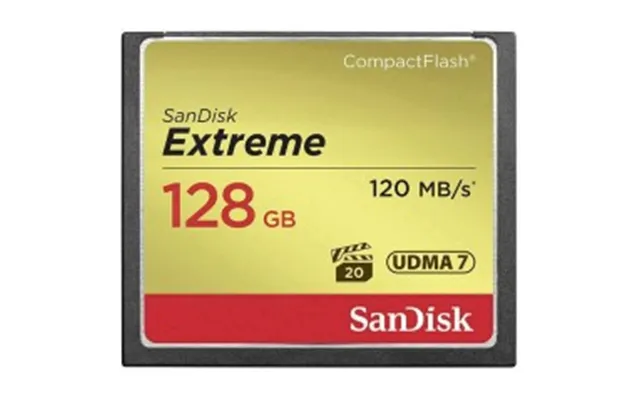 Sandisk Extreme Compactflash-kort 128gb 120mb S