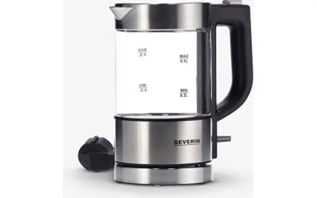 Severin Elkedel 0.5liter 1kw Glas Rustfrit Stål Sort