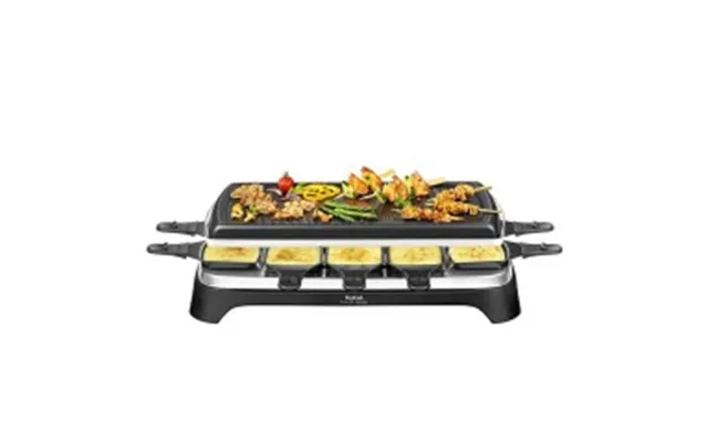 Tefal Re 4588 Raclette Grill Rustfrit Stål Sort