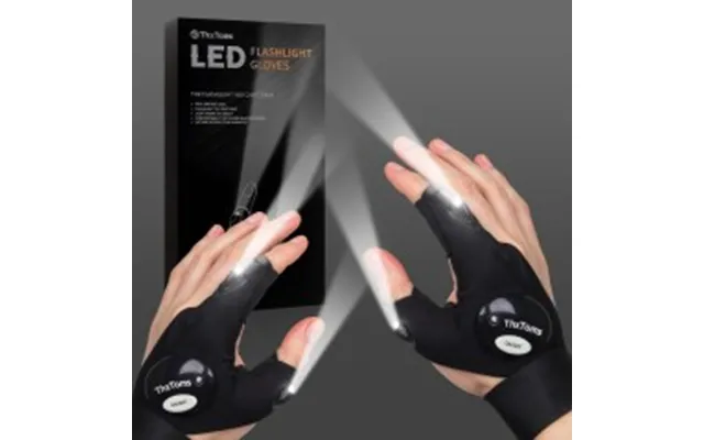 Thxtoms Led-arbejdshandsker Med Lys Til Fiskeri - Camping Og Bilreparation