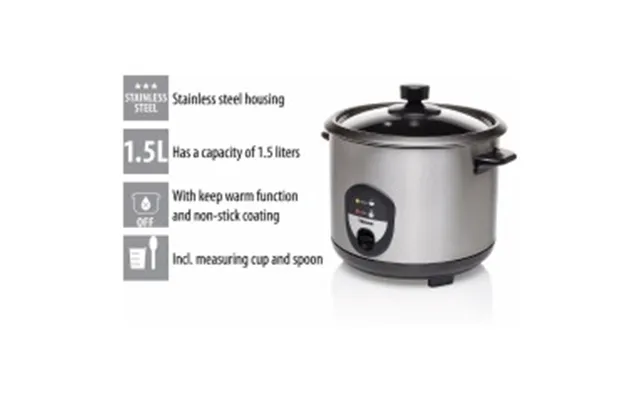Tristar Riskoger 1.5liter 500w Rustfrit Stål
