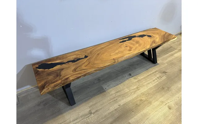 Epoxy Bænk - 2d Sort Epoxy 200x40cm 2