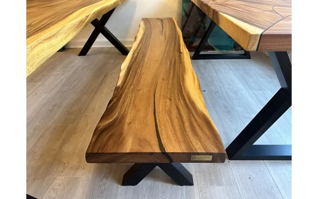 Epoxy Bænk - 2d Sort Epoxy 200x40cm
