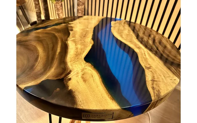 Epoxy Sofabord - Transparent M15 Satin 60cm