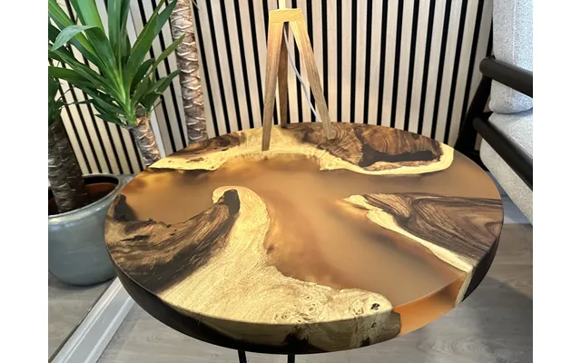 Epoxy Sofabord - Transparent M17 60cm